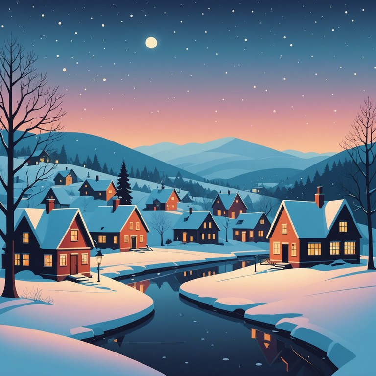 Alternative description: experience an evocative musical exploration that transports listeners to a tranquil winter evening, where each note resonates with the quiet joy and mystery of the holiday season. This alternative version retains the original's enchanting qualities while emphasizing a more profound sense of peace and serenity.