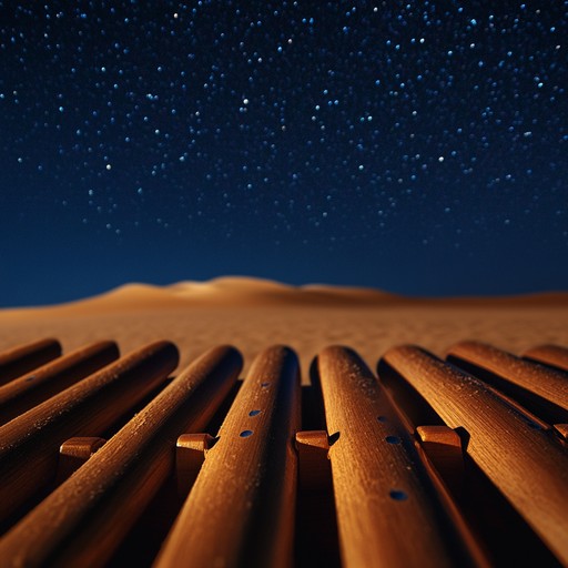 Navigating through the echoing dunes, this track uses layered marimba rhythms to conjure the spirit of age old civilizations and the stark beauty of the desert vista