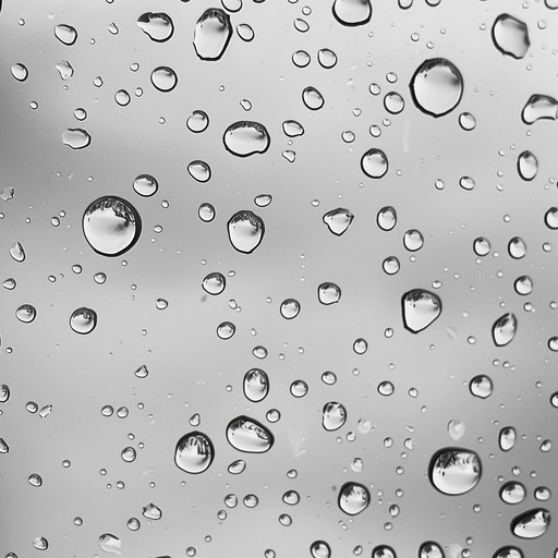 A gentle and introspective piano piece representing raindrops slowly streaming down a windowpane, inviting a mood of contemplative solitude and soft melancholy.