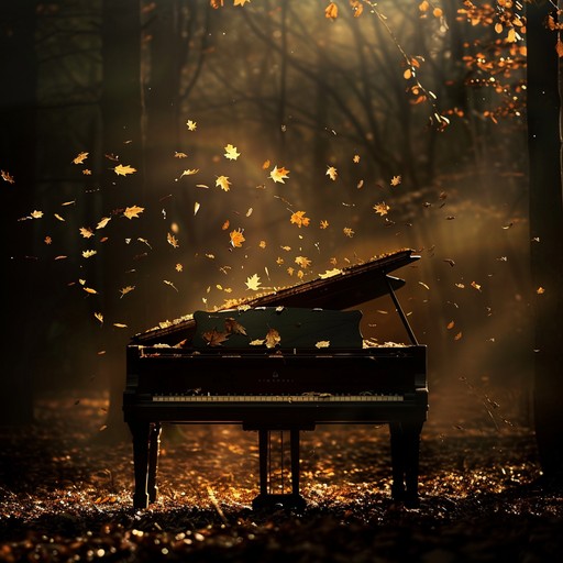 Deeply emotional piano and guitar chords create a reflective and nostalgic atmosphere, conveying a sense of solitude and introspection. The soulful arrangement envelops listeners in a heart wrenching tale of lost loves and wistful autumn nights, translating profound feelings into every lingering note.