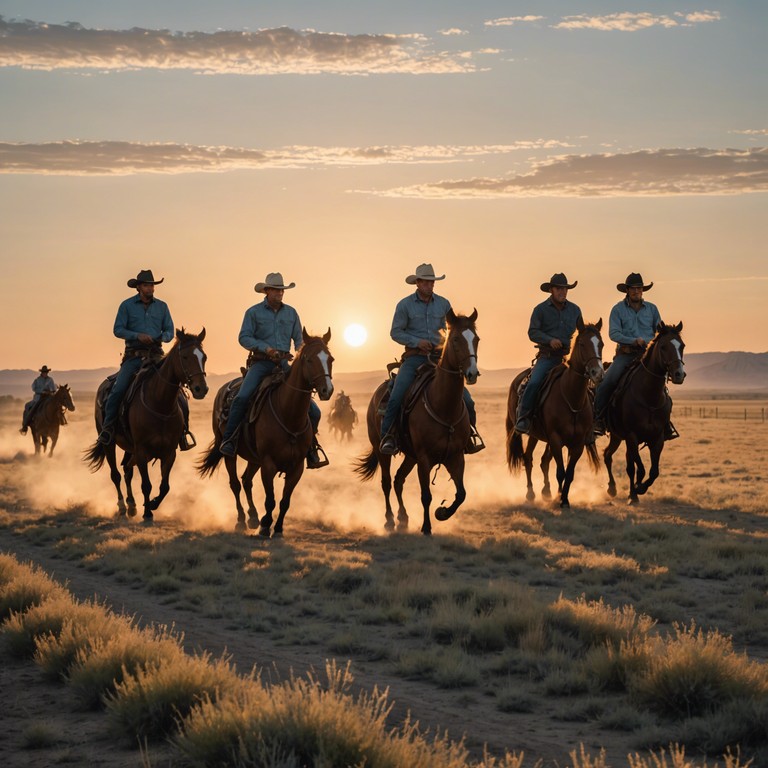 A vivid instrumental capturing the spirit of a fresh morning gallop across vast, open fields, infused with the energy of new beginnings and adventures ahead.