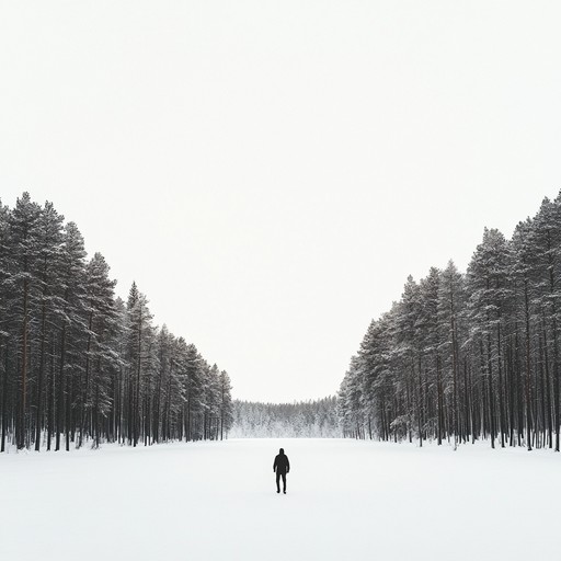 An expressive instrumental suomipop composition that paints the feeling of wandering alone through the snowy forests of finland during the long, quiet winter months. The melody conveys deep emotions of isolation and introspection, blending gentle electric guitar with subtle electronic elements to reflect the stark beauty and solitude of finnish landscapes.