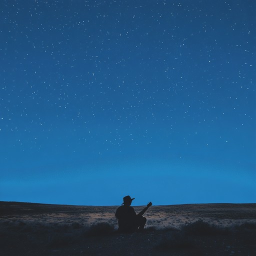 In this composition, the deep, soul stirring vibrations of a solitary electric guitar capture the essence of a journey through the vast, open desert under a blanket of stars. The music follows the rhythmic ebbing and flowing of the desert winds, carrying tales of loneliness, longing, and the raw beauty of nature.