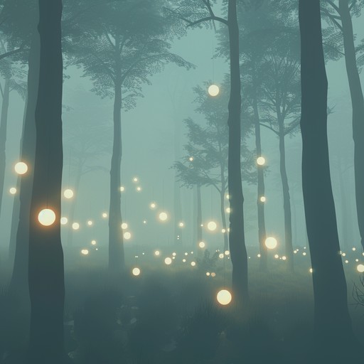 Create an otherworldly soundscape reminiscent of a mystical forest, blending ethereal pads, chimes, and nature sounds with experimental elements for a dreamlike experience.