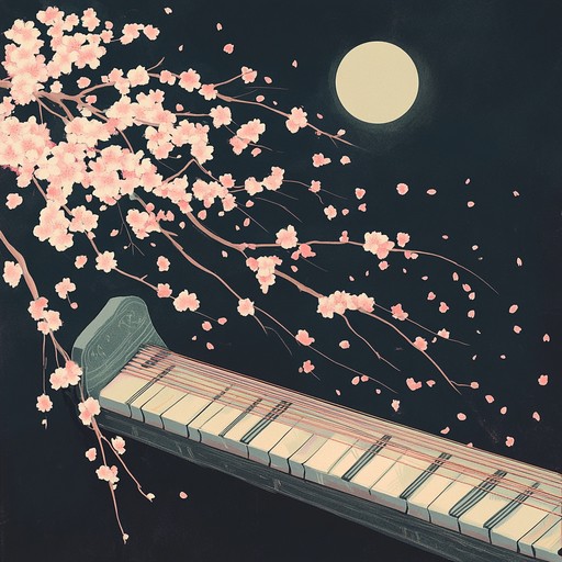 An instrumental journey blending the delicate tones of the koto with modern electronic rhythms, evoking the tranquility of cherry blossoms in bloom.