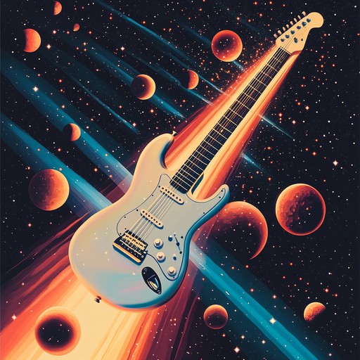 An instrumental metal piece that infuses cosmic and celestial melodies with powerful and aggressive guitar riffs and solos. The composition creates a vibrant and dynamic atmosphere, blending ethereal themes with the intensity of metal.