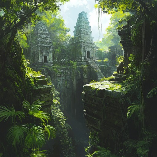 Dive into a captivating blend of deep basslines and tribal rhythms, evoking the mystery and allure of ancient jungle temples. Exotic percussions and atmospheric pads create an immersive, otherworldly experience, perfect for late night adventures and sonic explorations.