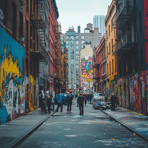 Immerse yourself in a dynamic urban symphony that blends city life beats with rich, art inspired melodic textures. This track showcases the energetic pulse of city streets adorned with vibrant graffiti, creating a perfect harmony between rhythm and art.