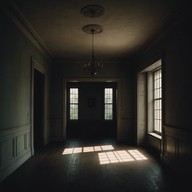 haunting melody in a dense, spooky fog.