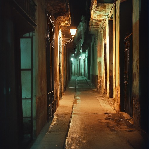 Walking through dimly lit havana streets, ominous beats draw you to an enigmatic nightclub. The shadows dance with the pulses of a suspenseful latin rhythm, foretelling secrets hidden and dangers unseen. Each note keeps you on the edge, like a thriller movie unfolding in sound.