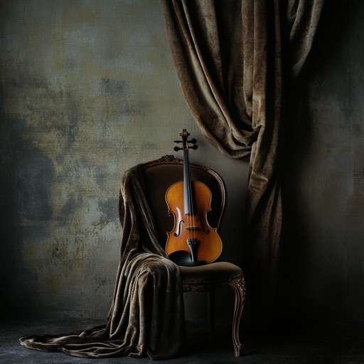 A captivating cinematic orchestral work featuring intimate string melodies, mysterious woodwind harmonies, and rich, evocative tones that embody the allure of secret romances and nocturnal encounters.