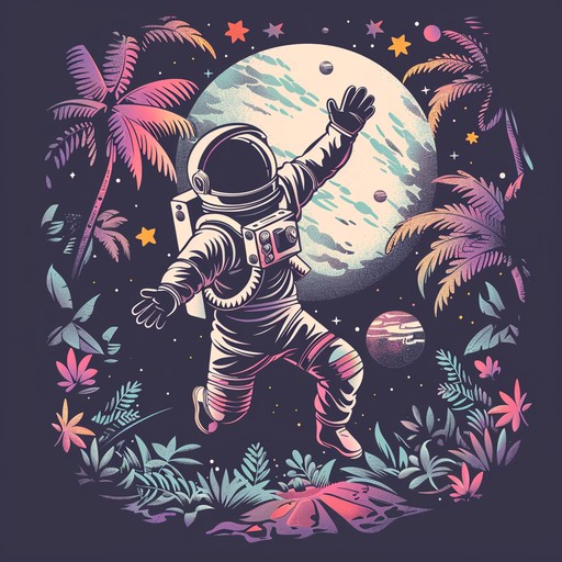 A unique blend of celestial soundscapes and tribal grooves, cosmic jungle dance groove takes you on an interstellar journey through mysterious jungles. Fusing electronic synths with traditional percussion, this piece inspires movement and wonder, stirring the imagination with its layered textures and unexpected turns.