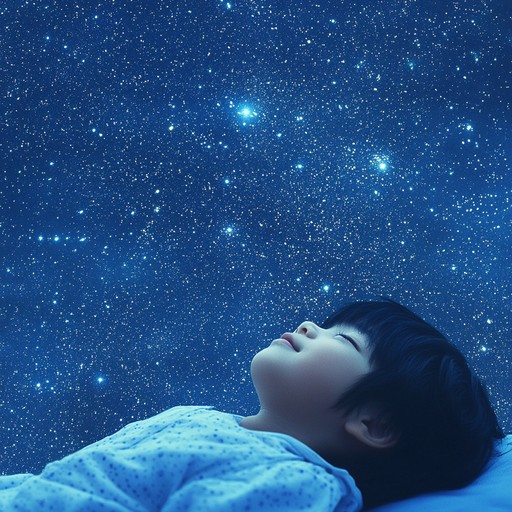 A soft melodic tune that paints the sky with stars, inducing calm and serenity for a child's peaceful slumber. The gentle harmonics and light rhythm create an ethereal atmosphere perfect for nighttime relaxation.