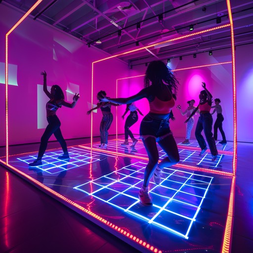 A high energy k pop instrumental track that features vibrant neon synths, infectious beats, and exhilarating melodies. The track is designed to get listeners on their feet, echoing the excitement of vibrant city nightlife. Perfect for dance routines, parties, and high energy events.