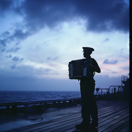 An evocative orchestral instrumental, blending traditional russian navy anthems with modern ambient textures. This composition captures the melancholic and majestic experiences of seafarers, longing for distant shores.