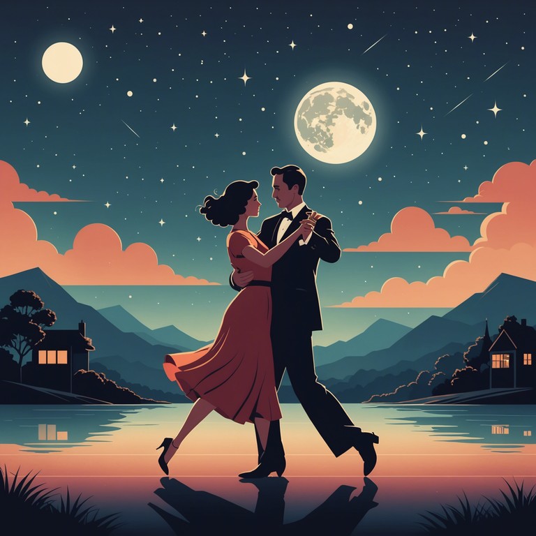 A beautiful composition that captures the essence of a passionate tango danced under a starry sky, highlighting the intricate movements and emotional depth that tango represents. This music piece glides seamlessly through vibrant rhythms, evoking a deep connection and an intimate dance experience.