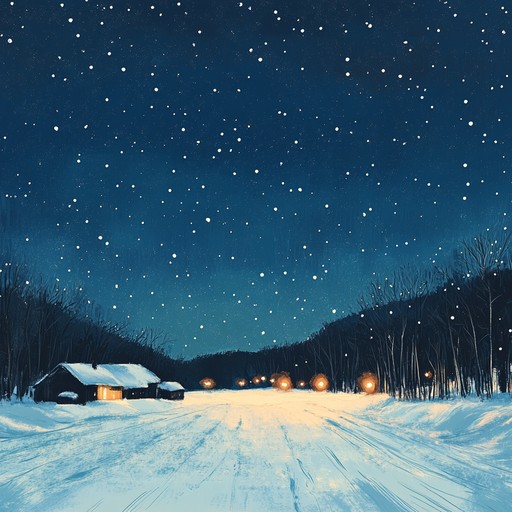 A captivating instrumental piece that blends soothing harmonies and ethereal sounds to evoke the peacefulness of winter nights, transporting listeners to a serene holiday setting under starry skies.