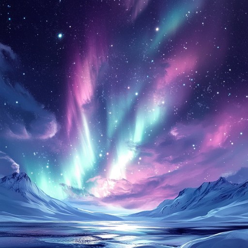 A captivating instrumental piece that guides listeners through a mystical journey under the shimmering auroras of the northern skies, evoking emotions of wonder, awe, and tranquility.