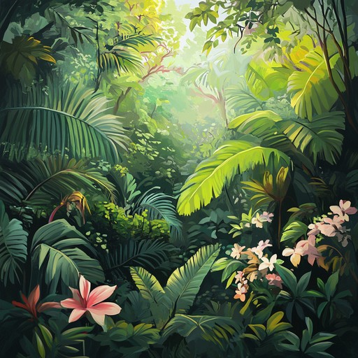 A tropical soundscape offering a rich blend of soothing island melodies intertwined with potent dramatic elements. The steelpan leads this multifaceted piece, making it both mesmerizing and intense.