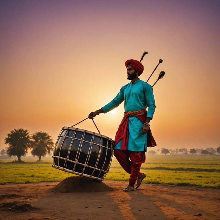 This track represents a compelling fusion of traditional bhangra beats with soulful rhythms, creating a rich soundscape that weaves the vibrance of punjab's folk traditions with the emotive power of soul music. The song starts with a gentle, soul inspired melody that gradually integrates with energetic bhangra percussion, depicting a story of cultural confluence and emotional depth.