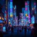 an energizing trip hop instrumental echoing vibrant urban nightlife