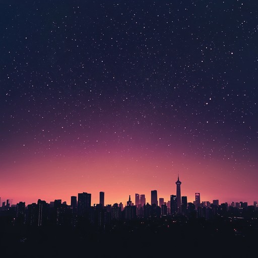 A soothing instrumental track that fuses gentle melodies with modern rhythms and synth layers, evoking the serene yet vibrant energy of a city at night.