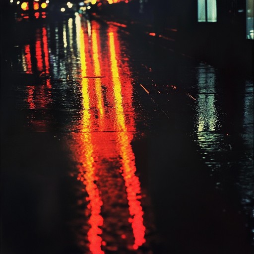 An instrumental new jack swing track that blends haunting synth melodies with rhythmic drum patterns, creating an atmosphere of nostalgia and mystery set in urban nightscapes.
