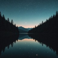 soft strings whispering in darkness