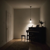 solitary piano melodies fill emptiness