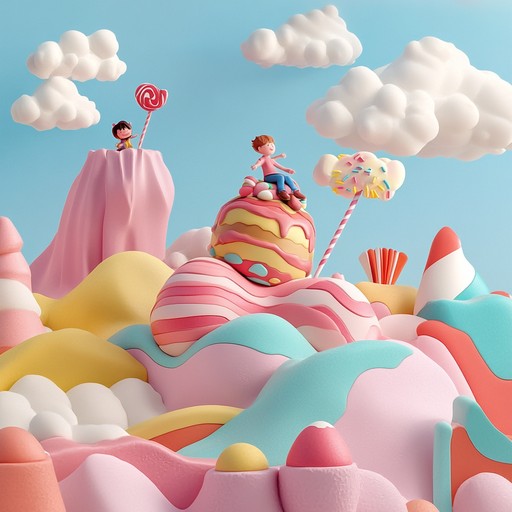 An instrumental composition that takes children on a magical journey through a world made of sweets and candies, sparking creativity and joy.