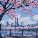melancholy melody amidst urban tokyo backdrop