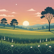 soft acoustic melody encourages a fresh start