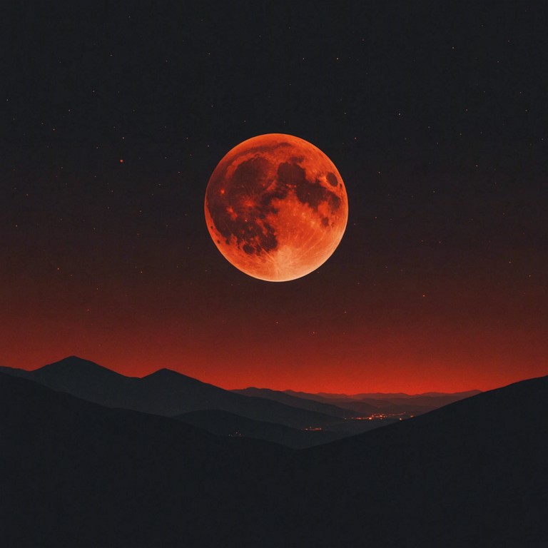 Conjure an apocalyptic soundscape with explosive breakdowns, relentless riffing, and atmospheric dissonance mirroring a lunar apocalypse. Conjure an apocalyptic soundscape with explosive breakdowns, relentless riffing, and atmospheric dissonance mirroring a lunar apocalypse.