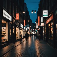 upbeat rhythm, hopeful city sounds