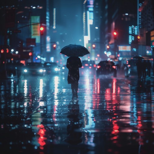 An instrumental journey through midnight city streets, combining reflective synths and deep basslines to evoke memories of past connections, softened by the sound of urban rain.