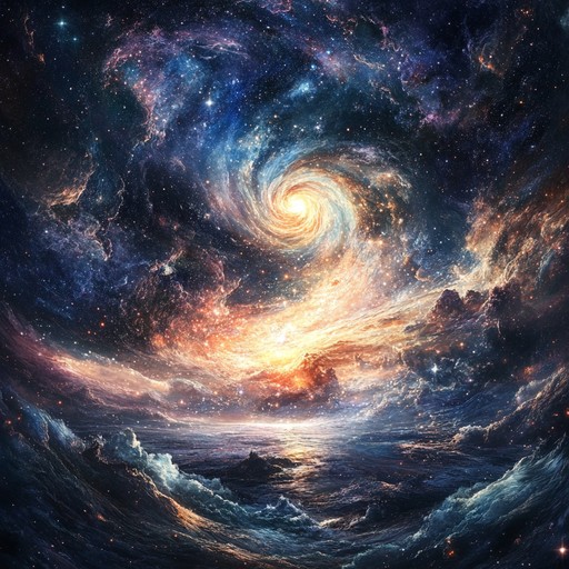 An instrumental composition that merges sweeping electronic melodies with majestic orchestral harmonies, creating an uplifting and awe inspiring sonic journey.