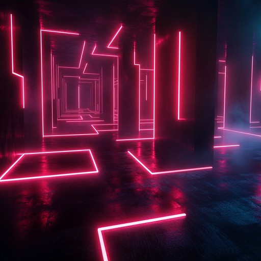 Traverse a neon filled, ominous labyrinth where every turn brings a new sense of dread. This instrumental piece blends darkwave and synthwave to create a chilling sonic experience.
