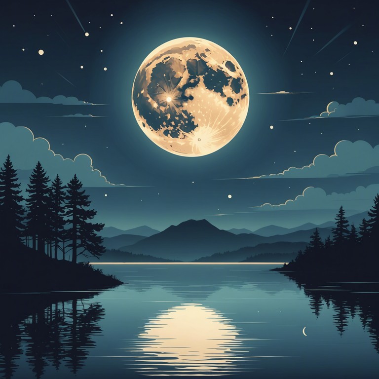 A soothing progressive rock instrumental that glides smoothly, carrying listeners on a nighttime journey through cascading soundscapes of gentle guitar riffs accompanied by subtle synths. Emulating the tranquil beauty of a moonlit night, the piece elevates senses to celestial calmness.