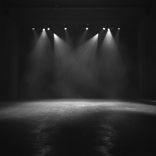 An instrumental cabaret song featuring a haunting melody that evokes images of a shadowy, deserted theater at midnight. The piece blends eerie piano with subtle tones, creating a melancholic atmosphere imbued with mystery and nostalgia.