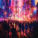 urban energy meets retro disco vibes