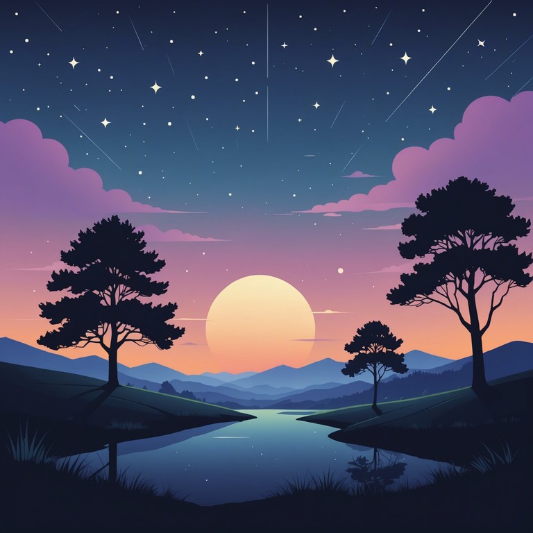 Delve into the calm of the evening with subtle transitions from light to dark, mirrored by the complexity and depth of layered synth work creating an almost visual experience of a nightfall serene.