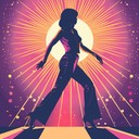 upbeat 70s instrumental disco track