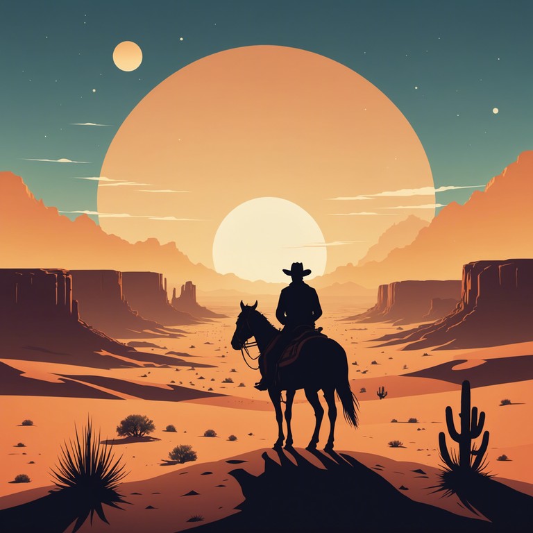 An instrumental that combines the nostalgic elements of classic western music with a modern orchestral twist. The track evokes the vast, open landscapes of the american west, capturing the solitary essence of a cowboy's life with a sophisticated backdrop of strings and brass.