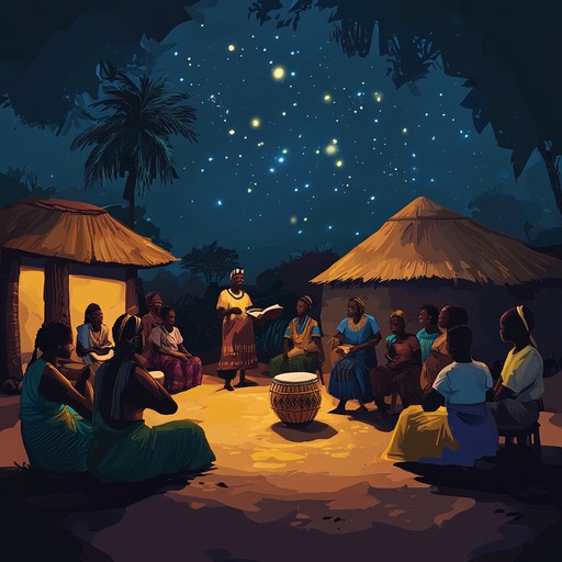 Echoes of ancestry employs the talking drum to recreate the essence of spoken language, embodying the spirit and communal feel of african traditional music while engaging listeners in the almost magical conversion of drumbeats to speech. This piece transports listeners back to the roots of communal storytelling through rhythm.