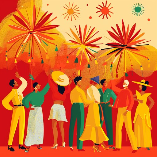 Energetic and joyful instrumental forró music perfect for celebrating the festa junina festival. Features a bright, upbeat melody on the accordion accompanied by steady percussion on the triangle and zabumba drum. Guaranteed to get people dancing!