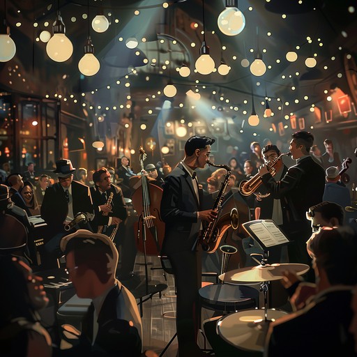 Energizing and lively swing music celebrating freedom, combining 1920s nostalgia with modern flair. Ideal for evoking joy, celebration, and a sense of uplifted spirit.