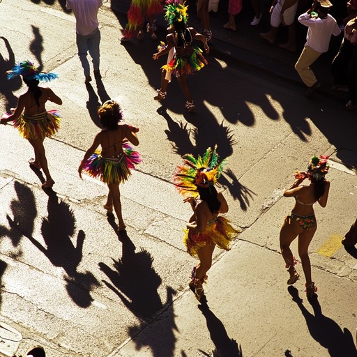 This spirited piece fuses samba's rhythmic beats with jazz's melodic improvisations, evoking a sun filled summer landscape teeming with life and joy. The driving rhythm, coupled with a playful trumpet, sets an exhilarating and bright tone, ideal for uplifting the spirits.