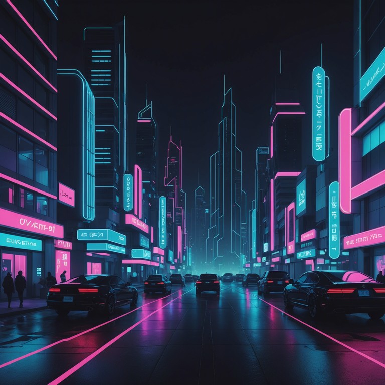 A journey through a futuristic landscape, this song combines the mystery of noir with pulsating rhythmic undercurrents. Set against the backdrop of a technologically advanced cityscape where light and shadow play endlessly, the track explores the depth of the unknown. Dark synths and atmospheric noise layer to create a sense of intrigue and anticipatory dread.