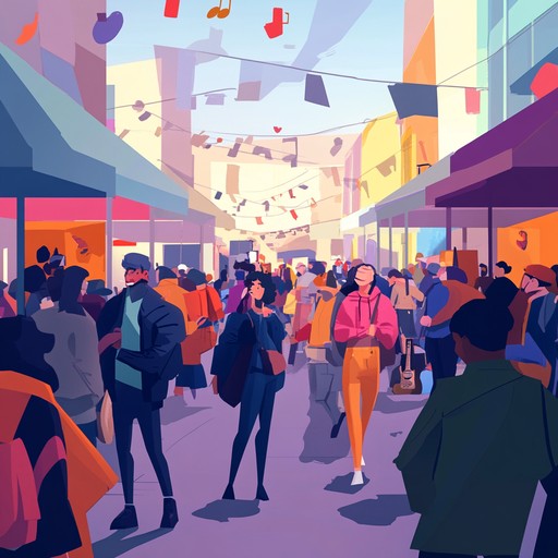 An uplifting instrumental featuring lively whistling and dynamic rhythms that bring to life the energy of a bustling bazaar.