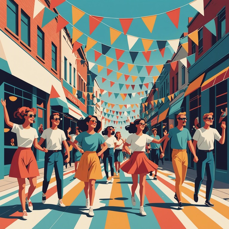 This track encapsulates the quintessence of a jovial street festival with buoyant accordion lead, enlivened by the traditional polka rhythms that inspire foot tapping and lighthearted merriment amidst the buzz of a local festivity. The melody is both uplifting and infectious, making it impossible not to feel cheerful.